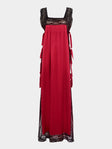 Loretta Caponi - Fiocchini Silk and Lace Long Dress -  - ABASK - 