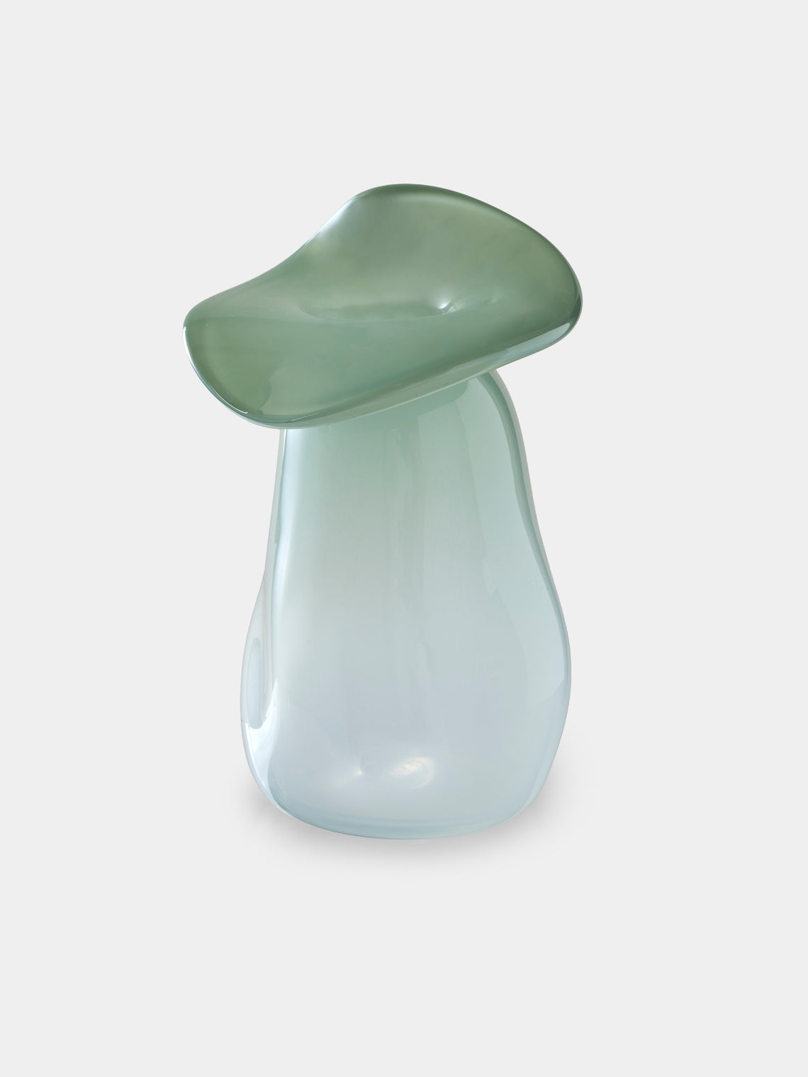Oog Objects - 12 Hand-Blown Glass Vase (10in/26cm) - Green - ABASK - 