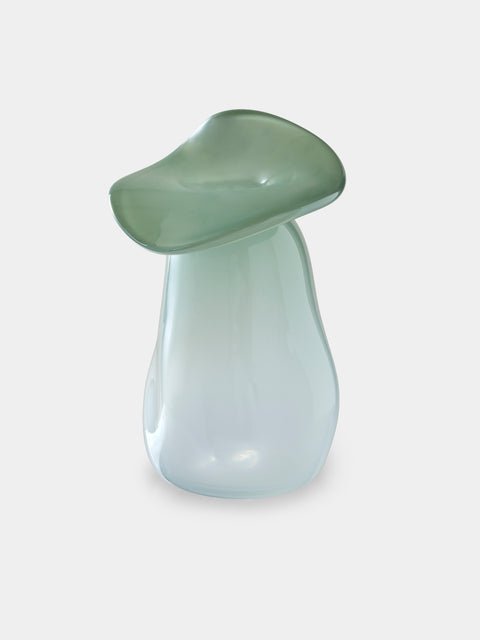 Oog Objects - 12 Hand-Blown Glass Vase (10in/26cm) - Green - ABASK - 