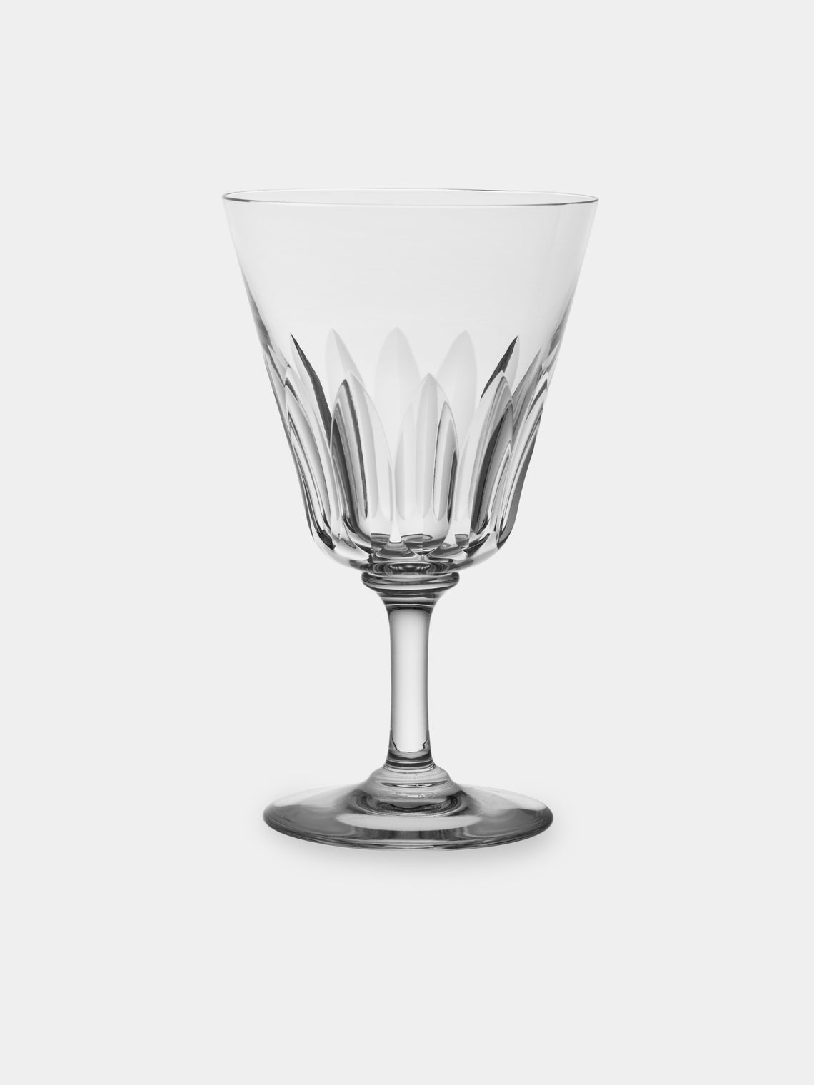 Antique and Vintage - Early-20th-Century Baccarat XIX Chauny Crystal Wine Glasses (Set of 6) - Clear - ABASK - 
