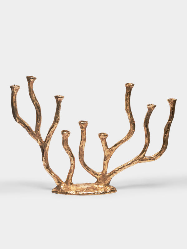 Osanna Visconti - Hand-Cast Bronze Menorah -  - ABASK - 