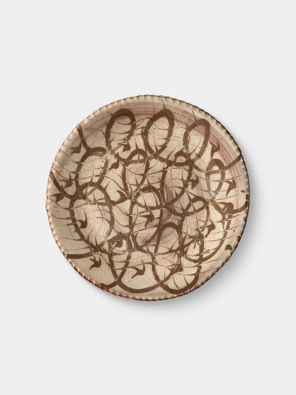 Aono Pottery - Slipware Oval Dish - Cream - ABASK - 