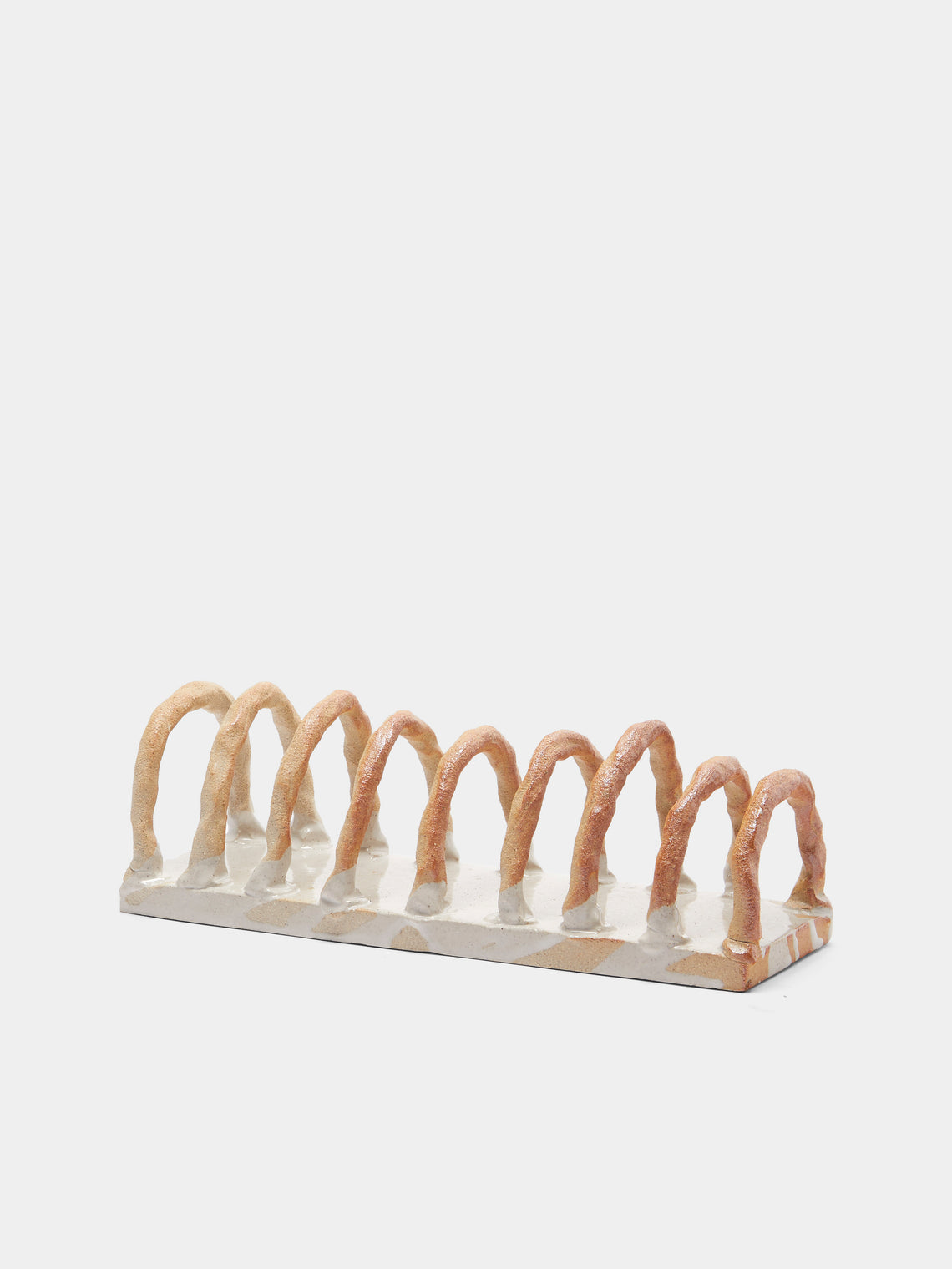 Estudio Vernís - Wood-Fired Stoneware Toast Rack - White - ABASK