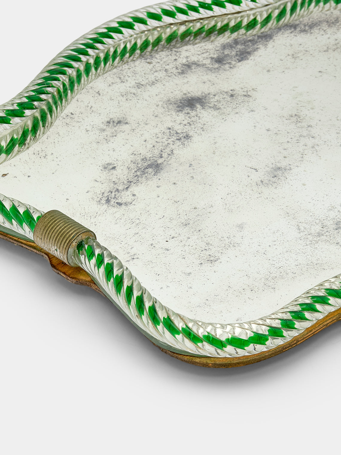 Antique and Vintage - 1930s Murano Glass Tray - Clear - ABASK