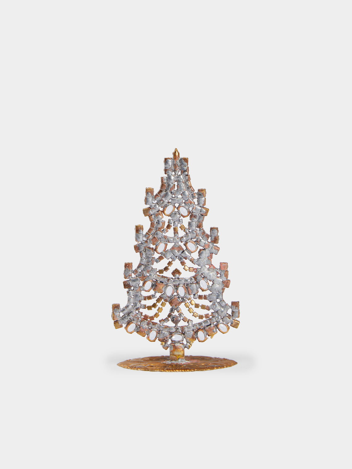 Antique and Vintage - 1930s Czech Gablonzer Jewelled Small Christmas Tree -  - ABASK