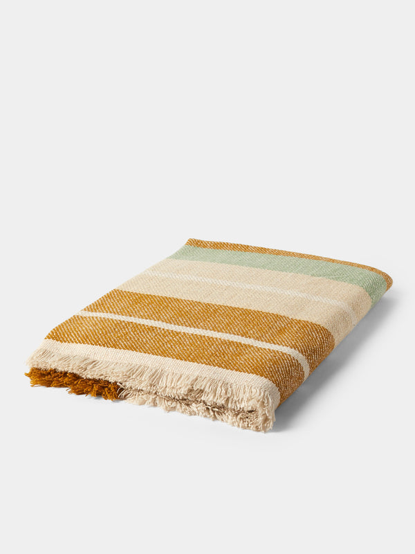 Me & K - Cashmere Striped Blanket (75in/1.9m) - Multiple - ABASK