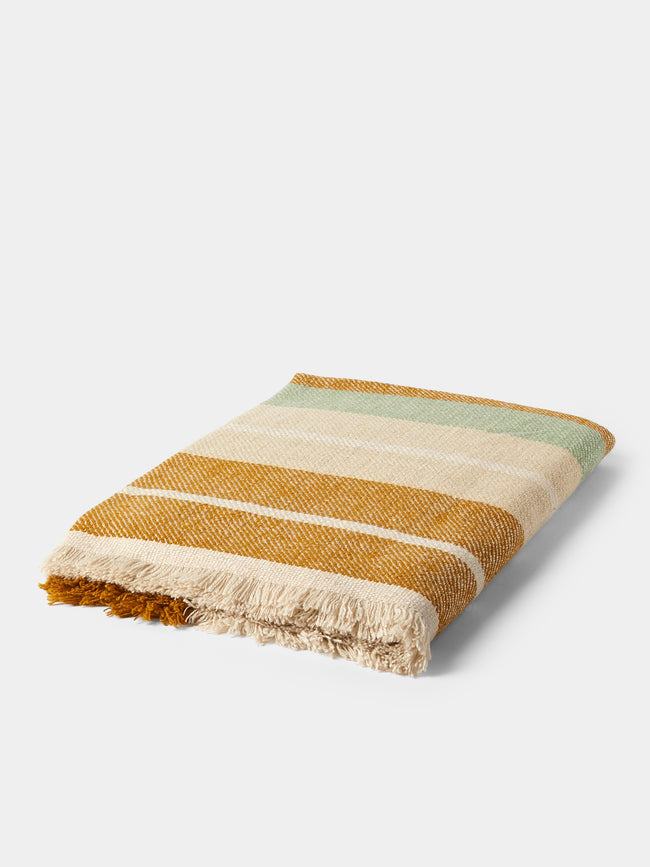Me & K - Cashmere Striped Blanket (75in/1.9m) - Multiple - ABASK