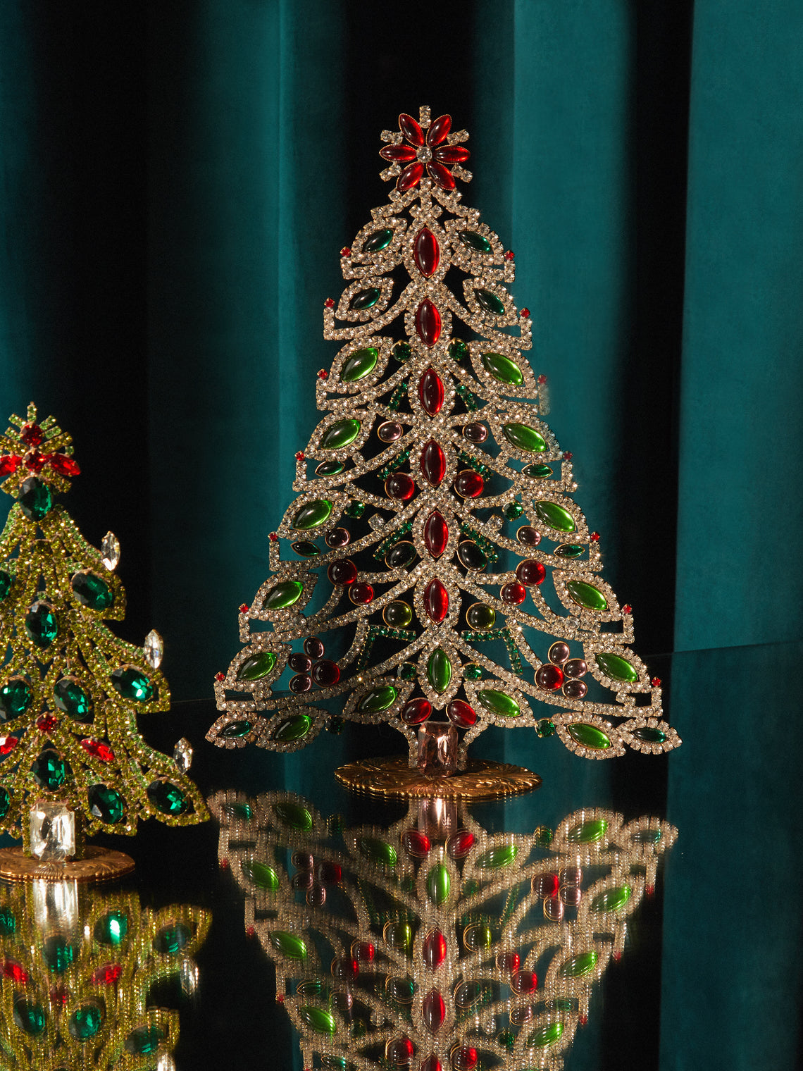 Antique and Vintage - 1930s Czech Jewelled Extra Large Christmas Tree -  - ABASK