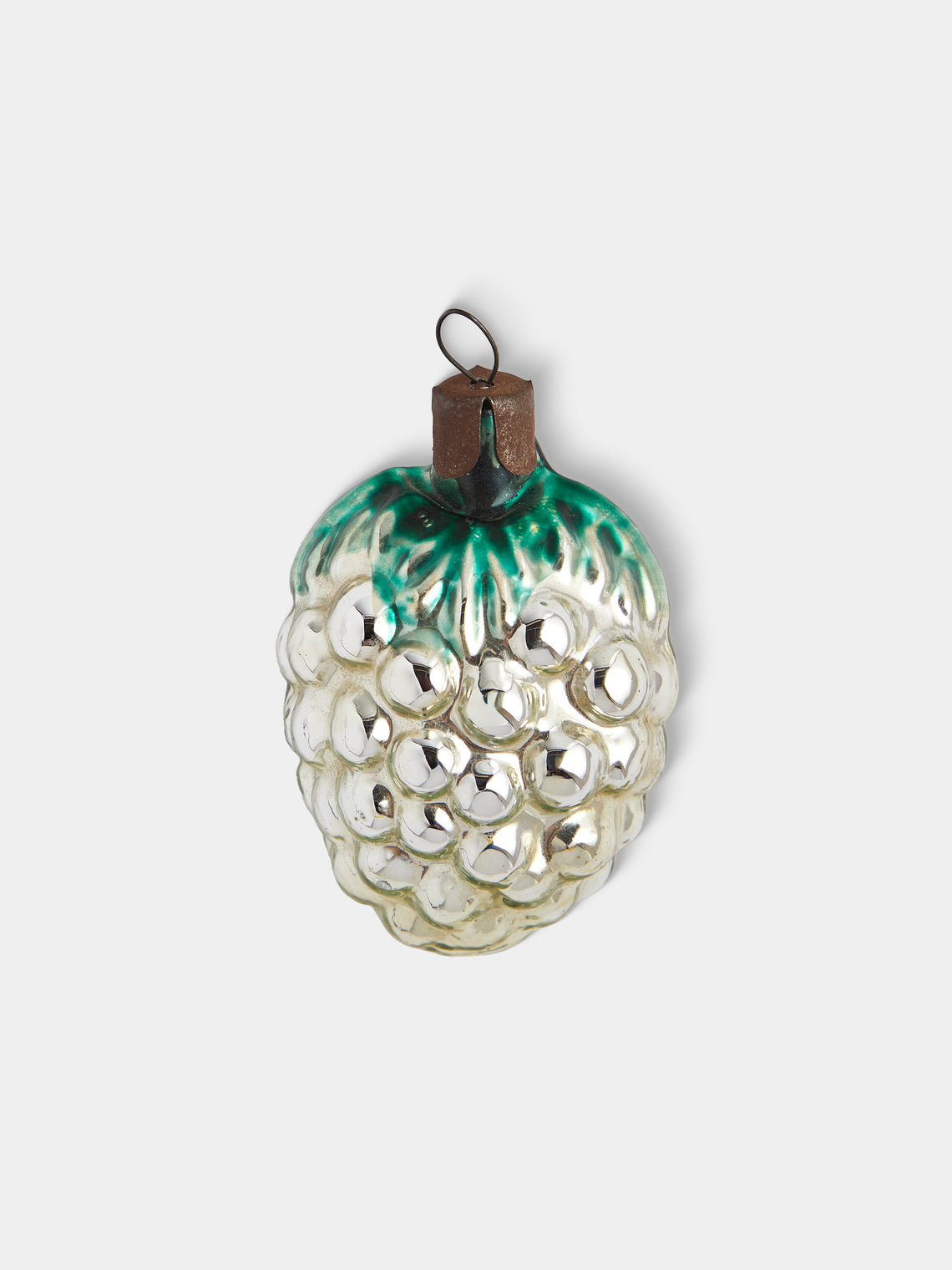 Antique and Vintage - Early-20th-Century Grape Glass Baubles (Set of 9) - Silver - ABASK