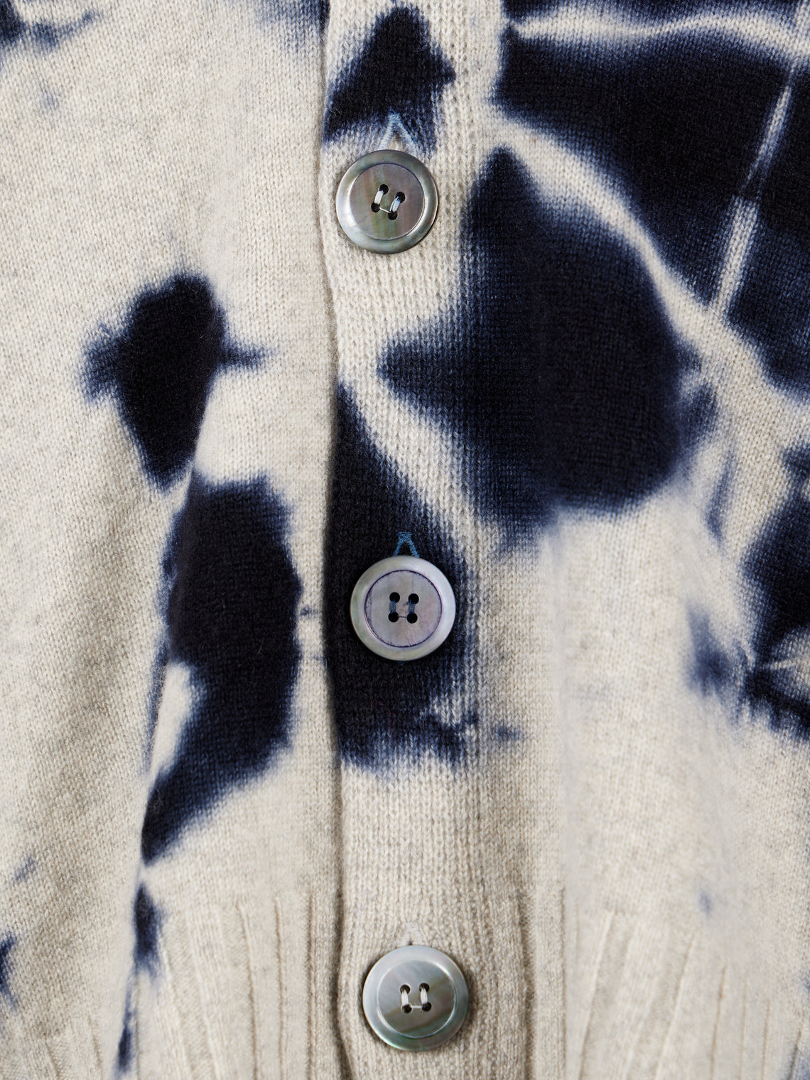 Suzusan - Madara Shibori Cashmere Seamless Short Cardigan | Size: S - Gray - ABASK