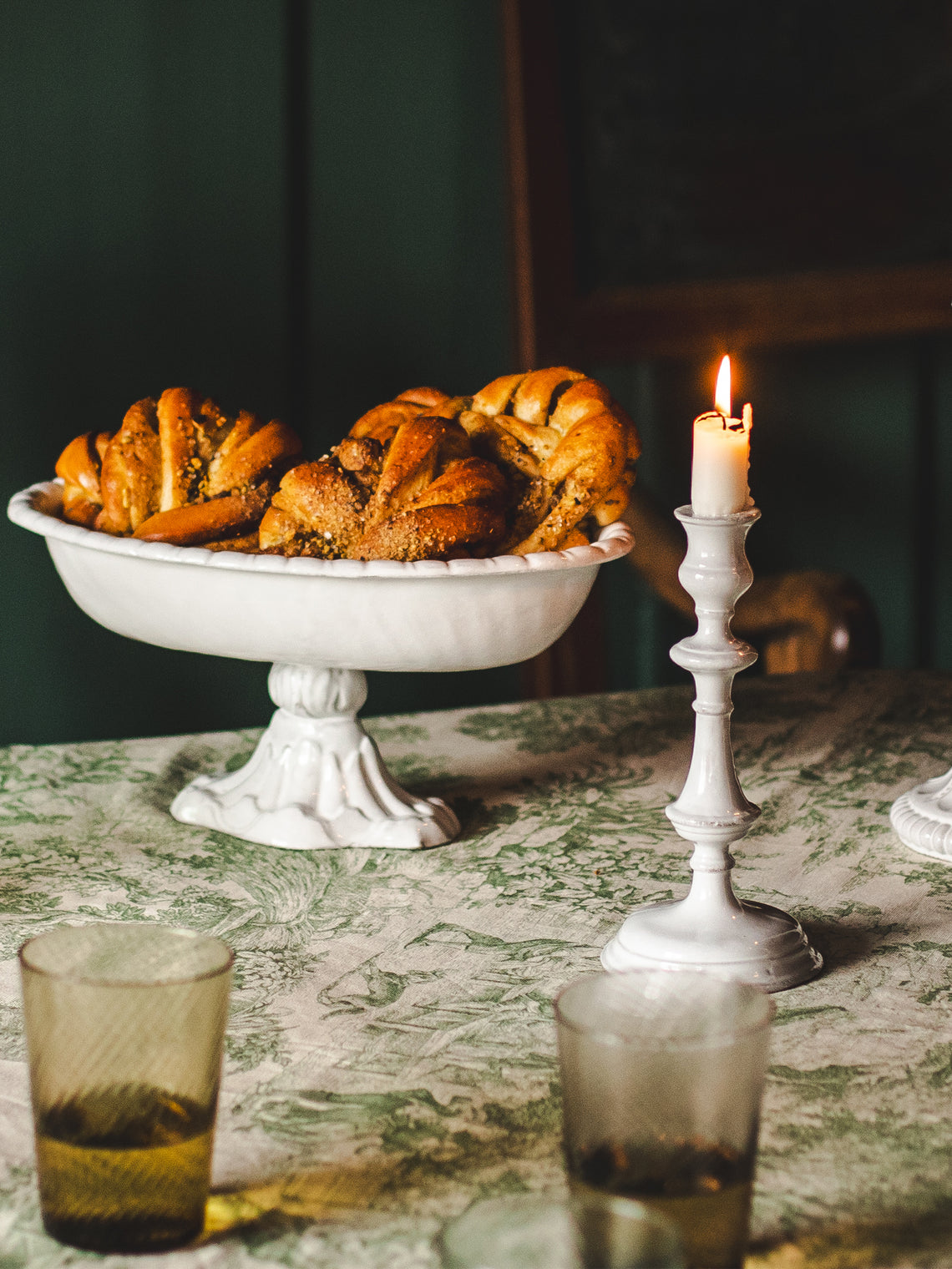 Astier de Villatte - Gigi Hand-Glazed Ceramic Candlestick - White - ABASK