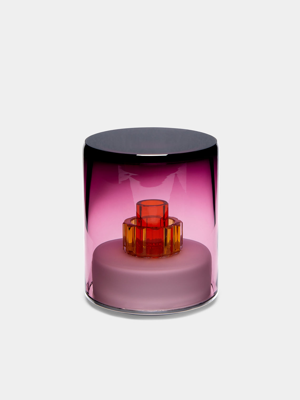 Green Wolf Lighting - Ametista II Hand-Blown Murano Glass Portable Table Light - Purple - ABASK - 