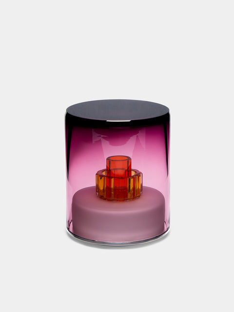 Green Wolf Lighting - Ametista II Hand-Blown Murano Glass Portable Table Light - Purple - ABASK - 