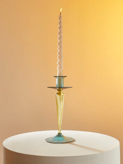 Antique and Vintage - 1920s Frederick Carder for Steuben Glass Candlestick -  - ABASK