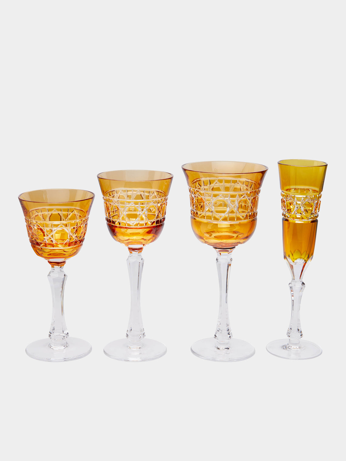 Cristallerie De Montbronn - Jacquard Hand-Blown Crystal Water Glass -  - ABASK