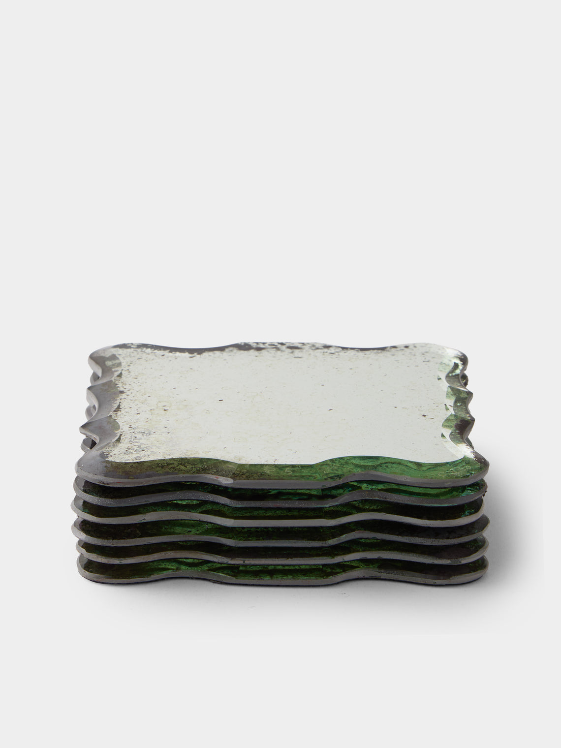 Firenze Mirrored Glass Coasters (Set of 6)