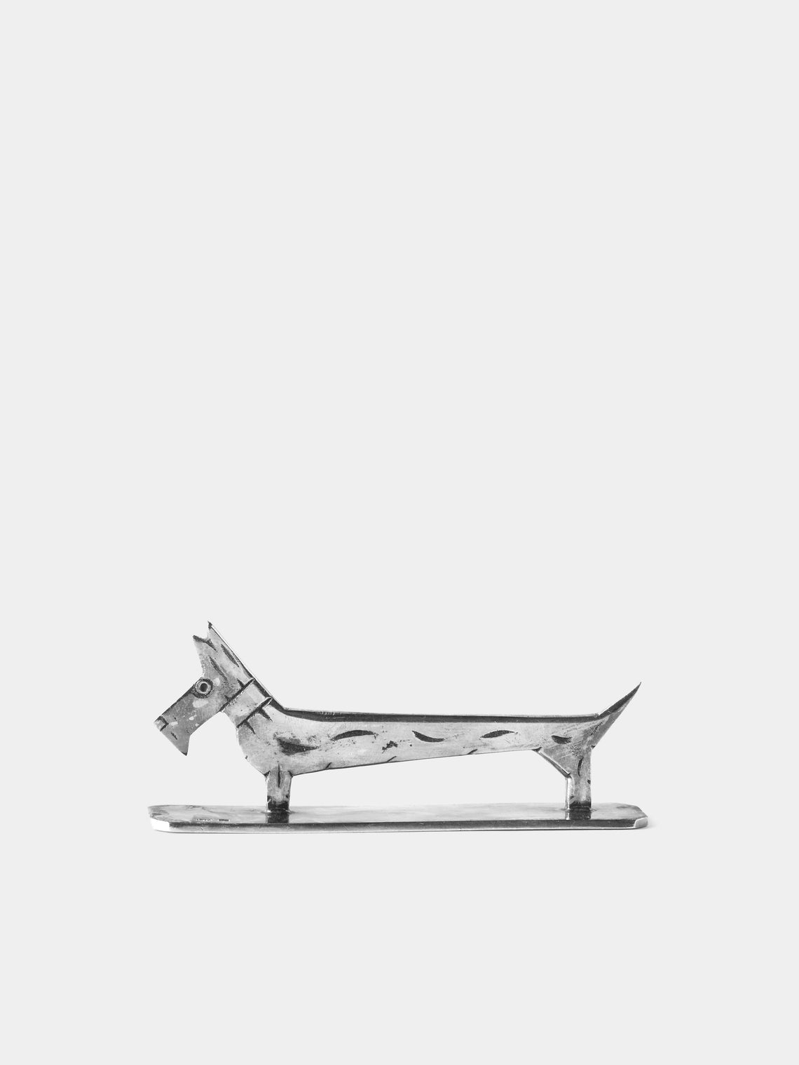Antique and Vintage - Mid Century Silver Plated Animals Knife Rests (Set of 6) - Silver - ABASK