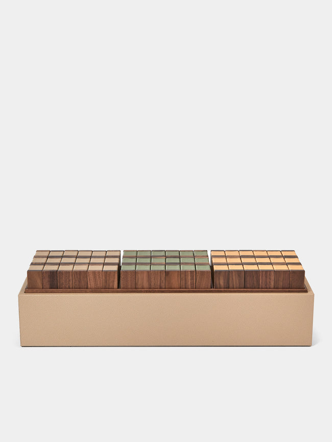 Pinetti - Leather Pisa Tower Set - Beige - ABASK - 