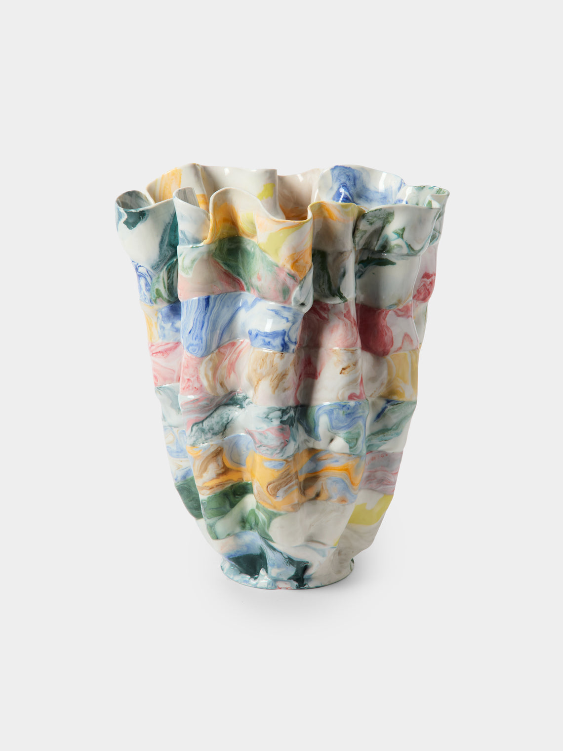 Luisa Maisel - Glossy Porcelain Vase (13.5in/35cm) - Multiple - ABASK - 