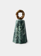 Droulers - Ghost Hand-Cast Bronze and Marble Doorstop - Green - ABASK - 