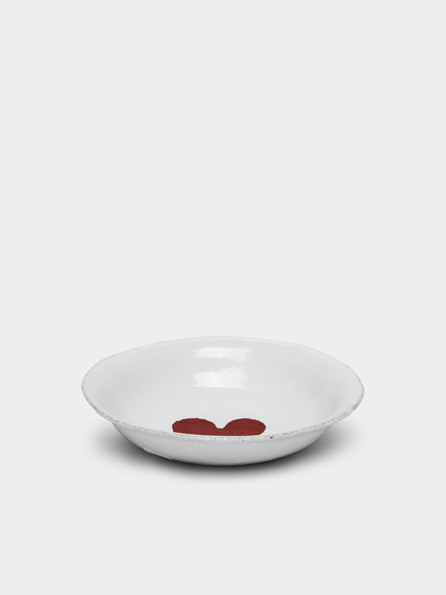 Astier de Villatte - Heart Hand-Glazed Ceramic Small Dish (Set of 2) - White - ABASK- 
