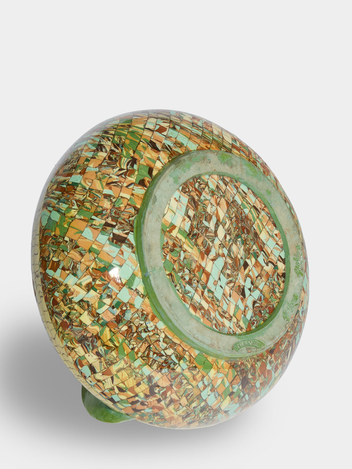 Antique and Vintage - 1920s Jean Gerbino Ceramic Vase with Handles (9in/23cm) - Multiple - ABASK