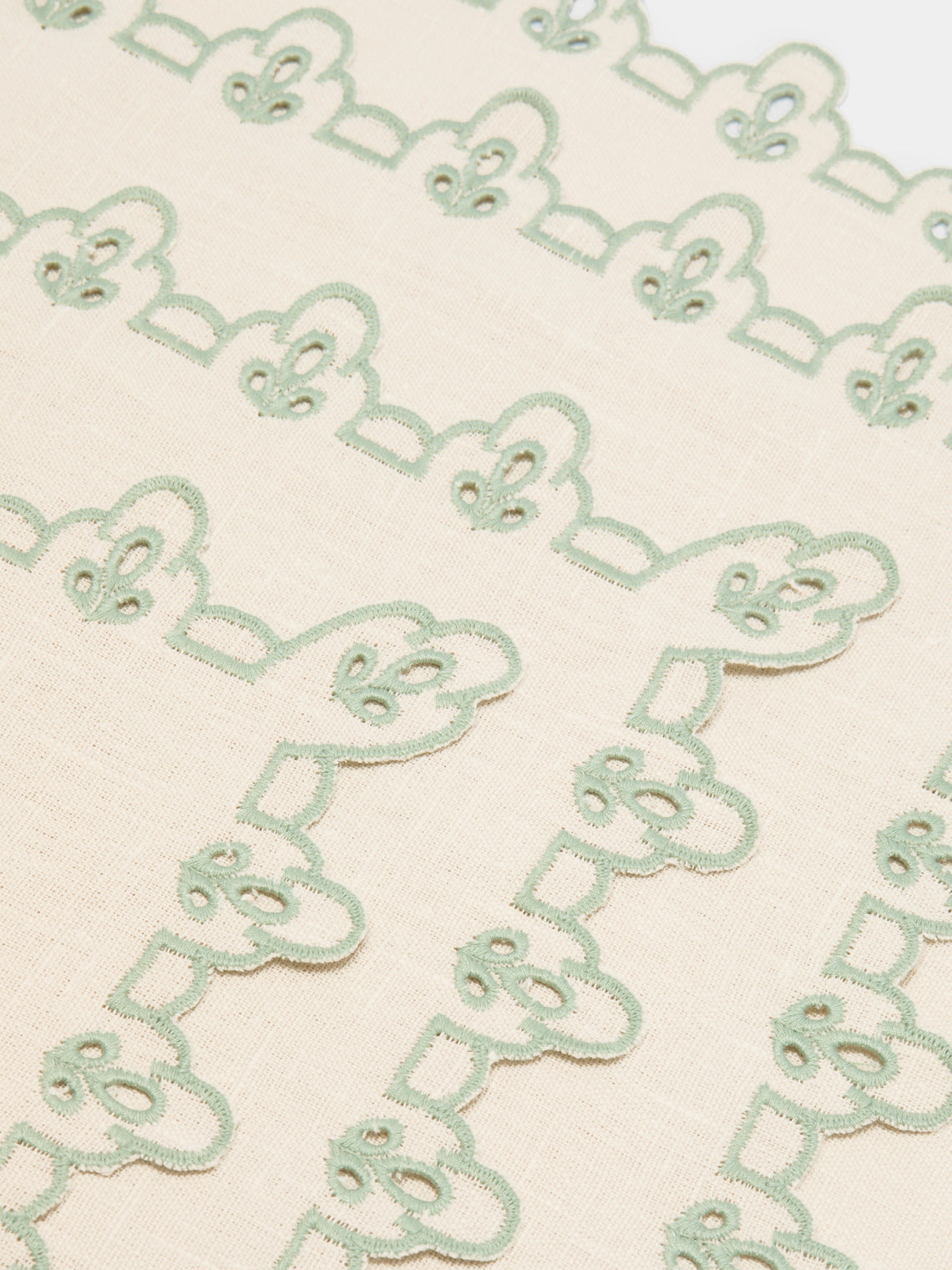 Amalfi Embroidered Linen Placemats (Set of 4)