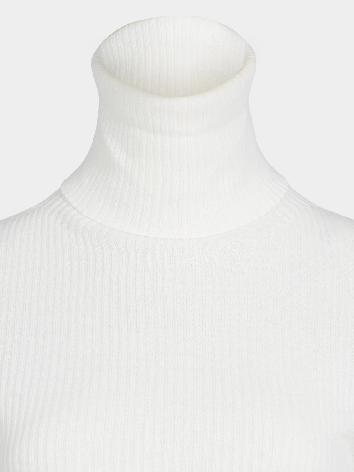 Arch4 - Izzy Baby Goat Cashmere Rollneck Top | Size: S - Cream - ABASK