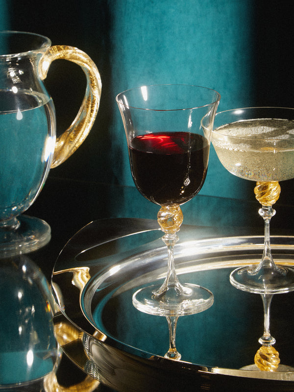 NasonMoretti - A/81 Hand-Blown Murano Red Wine Glass -  - ABASK