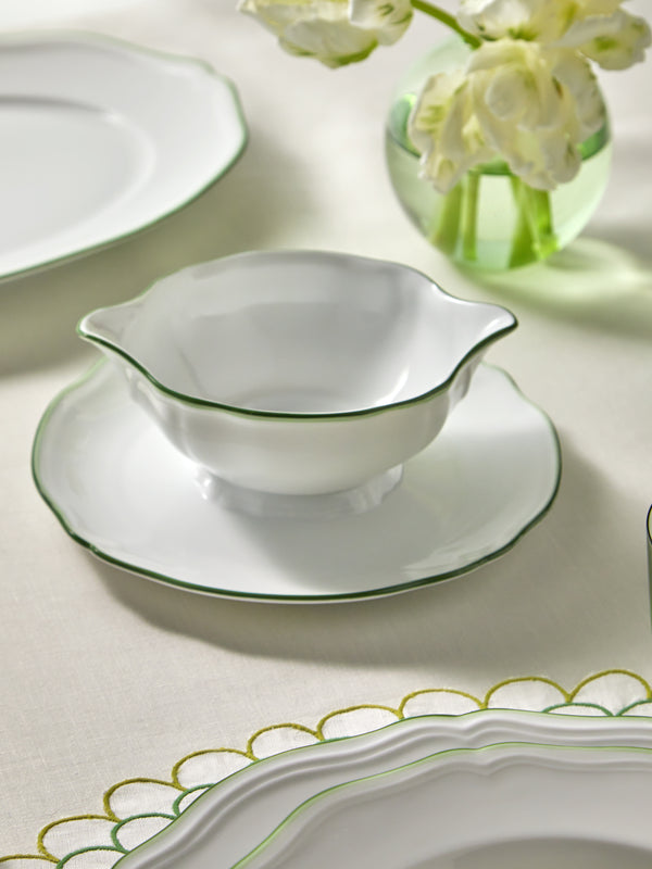 Raynaud - Touraine Hand-Painted Porcelain Sauce Boat -  - ABASK