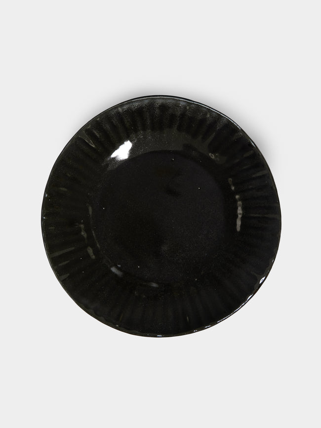 Mervyn Gers Ceramics - 'Paper' Dinner Plates (Set of 6) - Black - ABASK - 