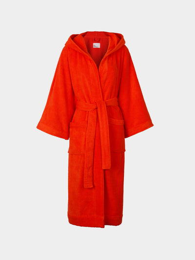 Lisa Marie Fernandez - Terry Cotton Long Robe | Size: XS/S - Red - ABASK - 