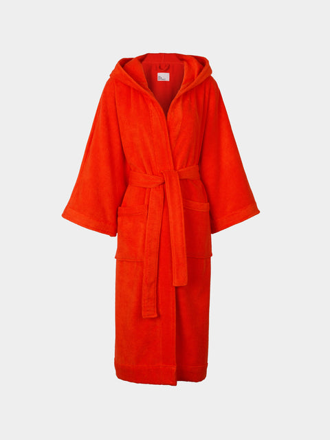 Lisa Marie Fernandez - Terry Cotton Long Robe | Size: XS/S - Red - ABASK - 