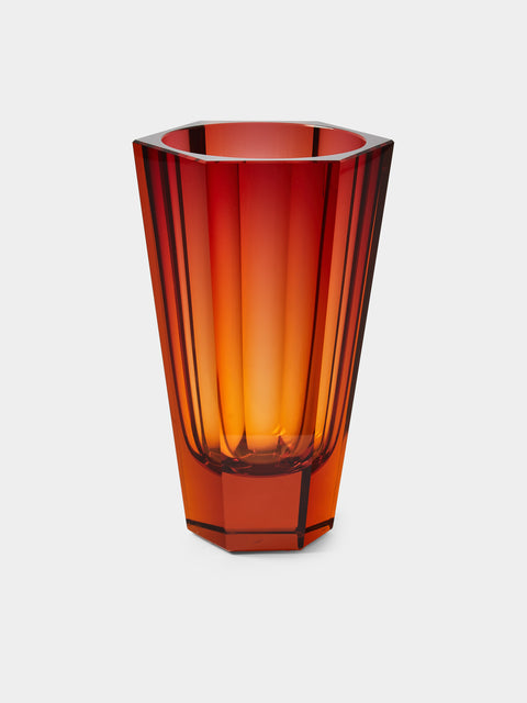 Moser - Purity Hand-Blown Crystal Vase (9in/23cm) - Red - ABASK - 