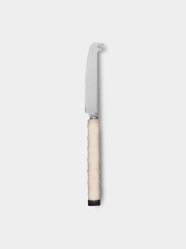 Mila Maurizi - Handwoven Wicker and Horn Cheese Knife -  - ABASK - 