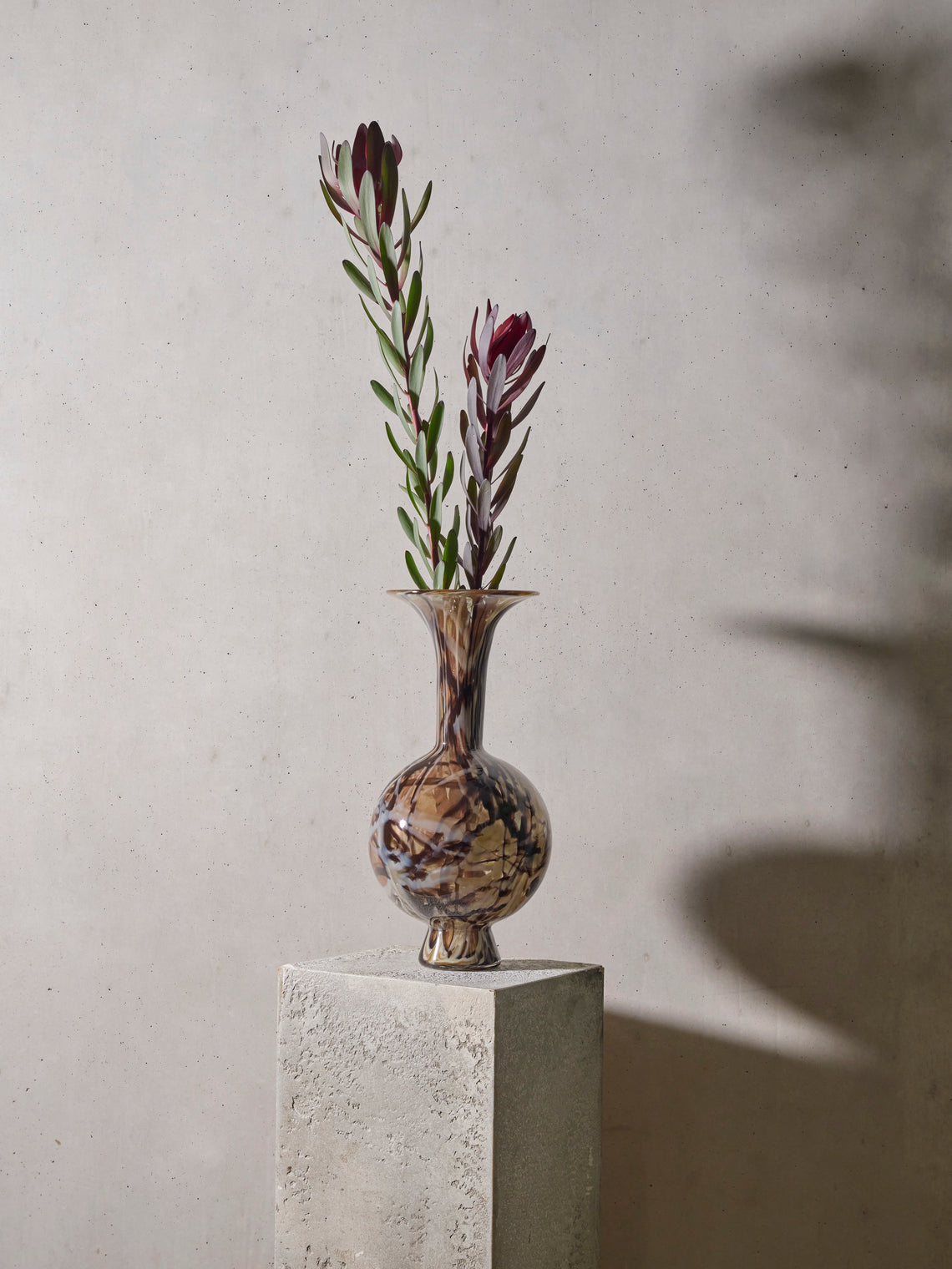 Martyn Thompson Studio - Penny Swirl Hand-Blown Glass Vase (14.5in/37cm) - Multiple - ABASK