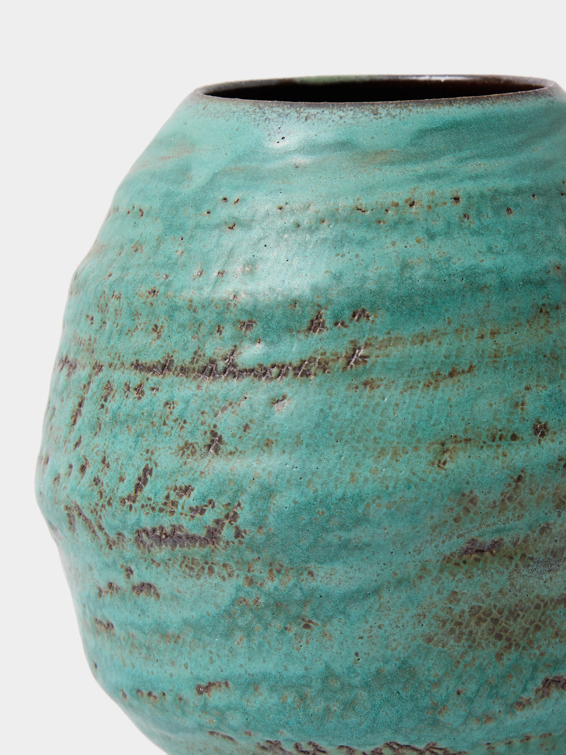 Peter Speliopoulos Projects - Hand-Thrown Stoneware Vase (7.5in/19cm) - Blue - ABASK