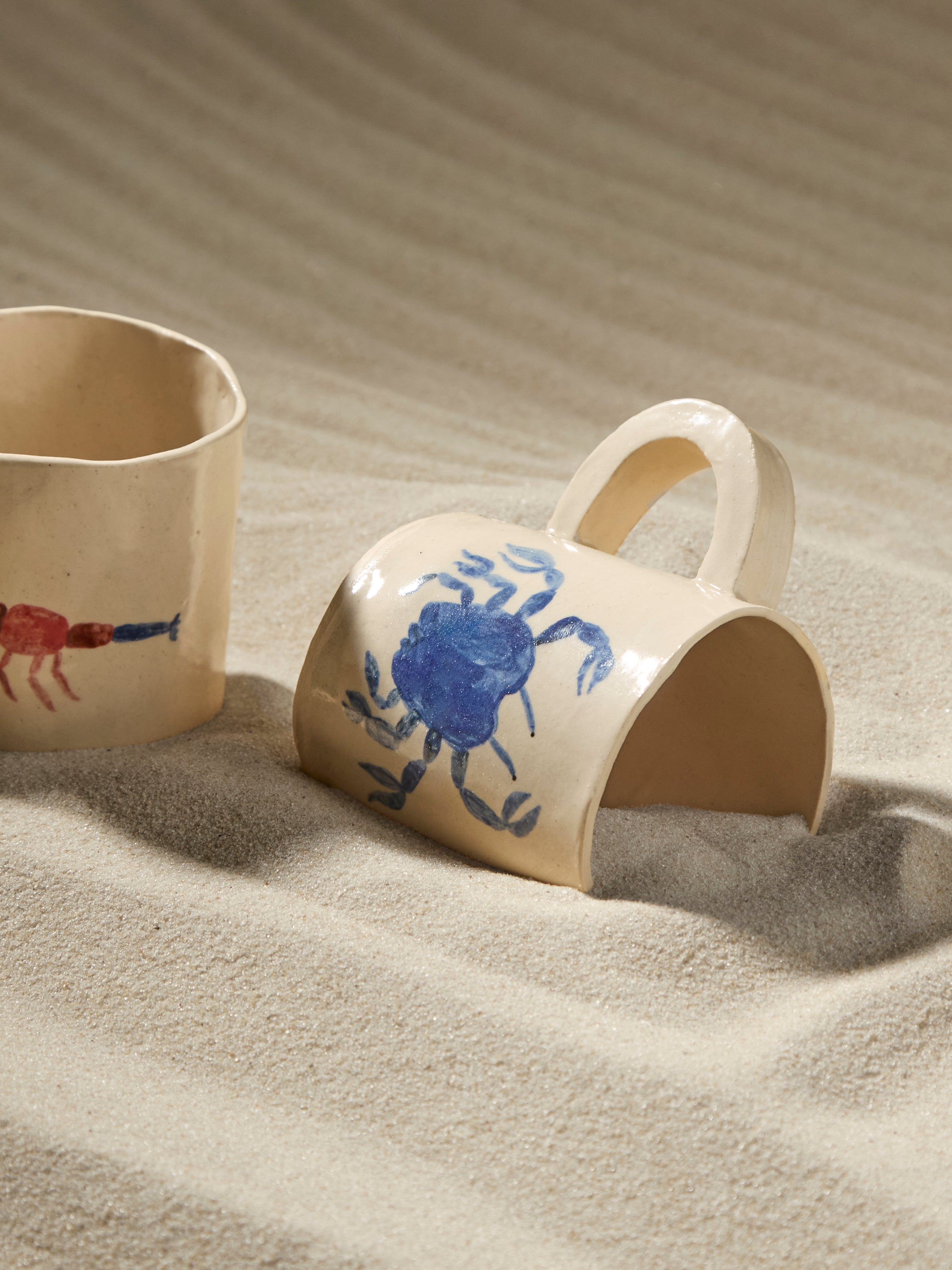 Crab Hand-Painted Ceramic Mug