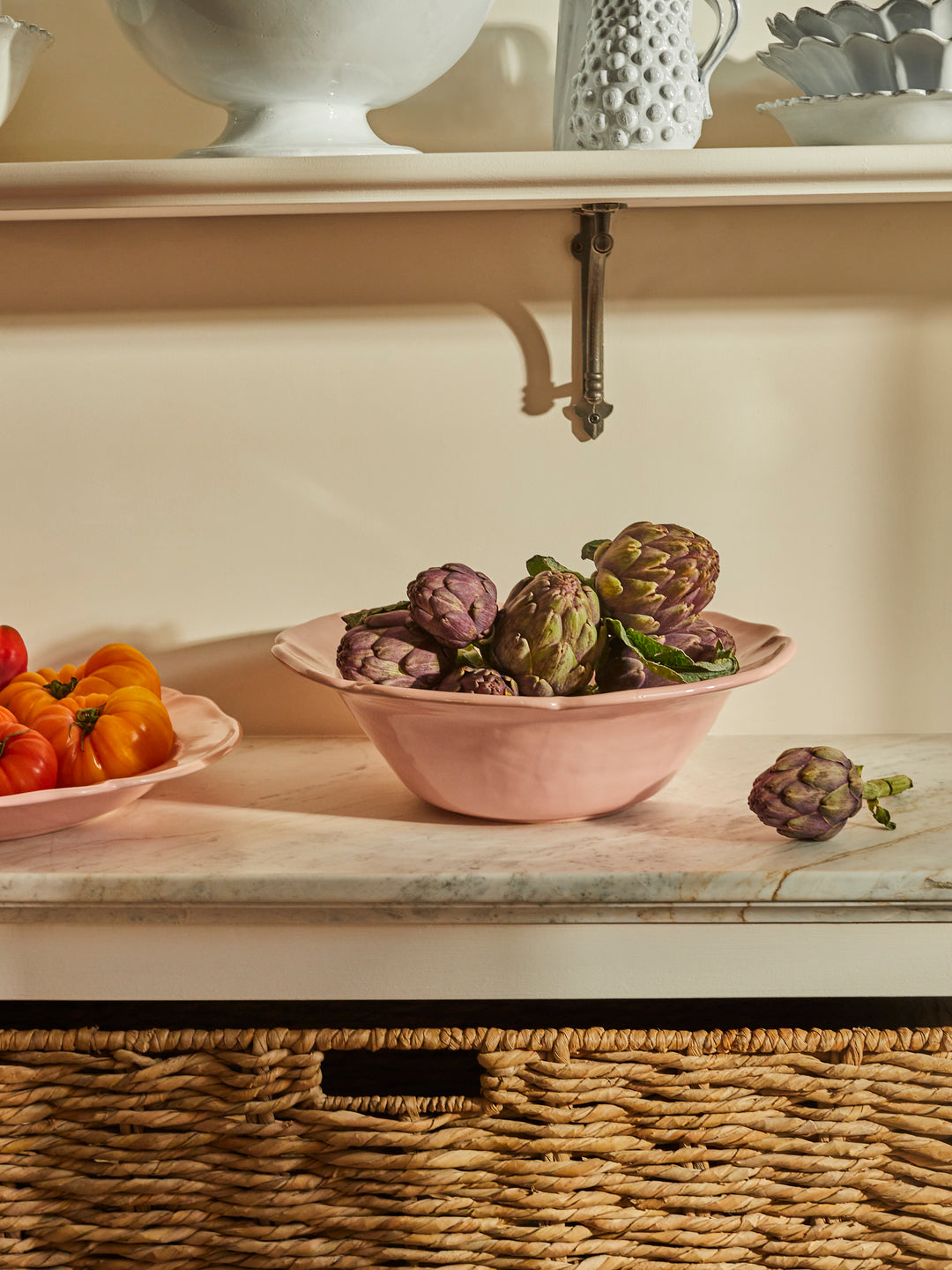 Maison Pichon Uzès Louis XV Campagne Hand-Glazed Ceramic Serving Bowl