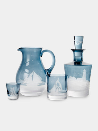 Artel - Golden Age of Yachting Hand-Engraved Crystal Collection - Blue - ABASK - 