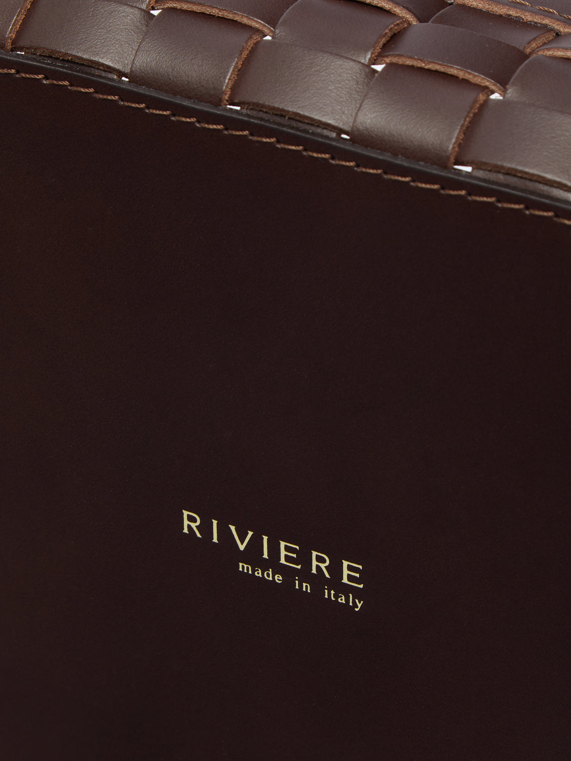 Riviere - Woven Leather Tray -  - ABASK