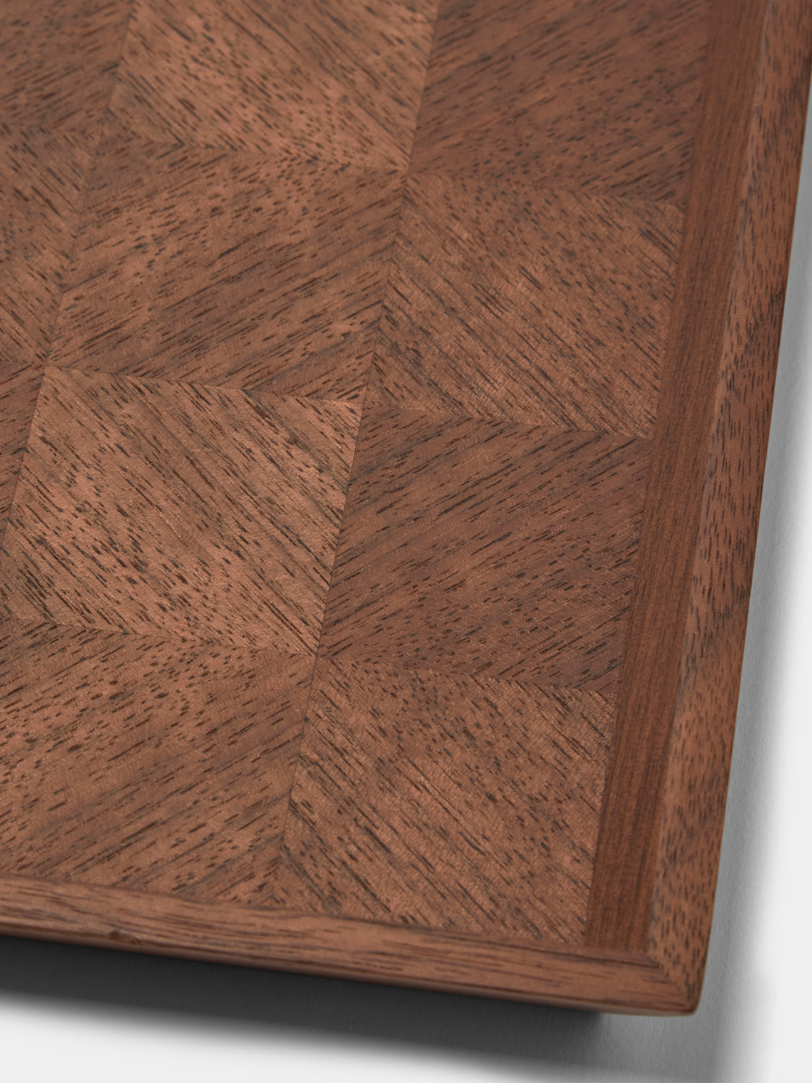 Mori Kougei - Poke Walnut Square Tray (10.5in/26.5cm) - Brown - ABASK