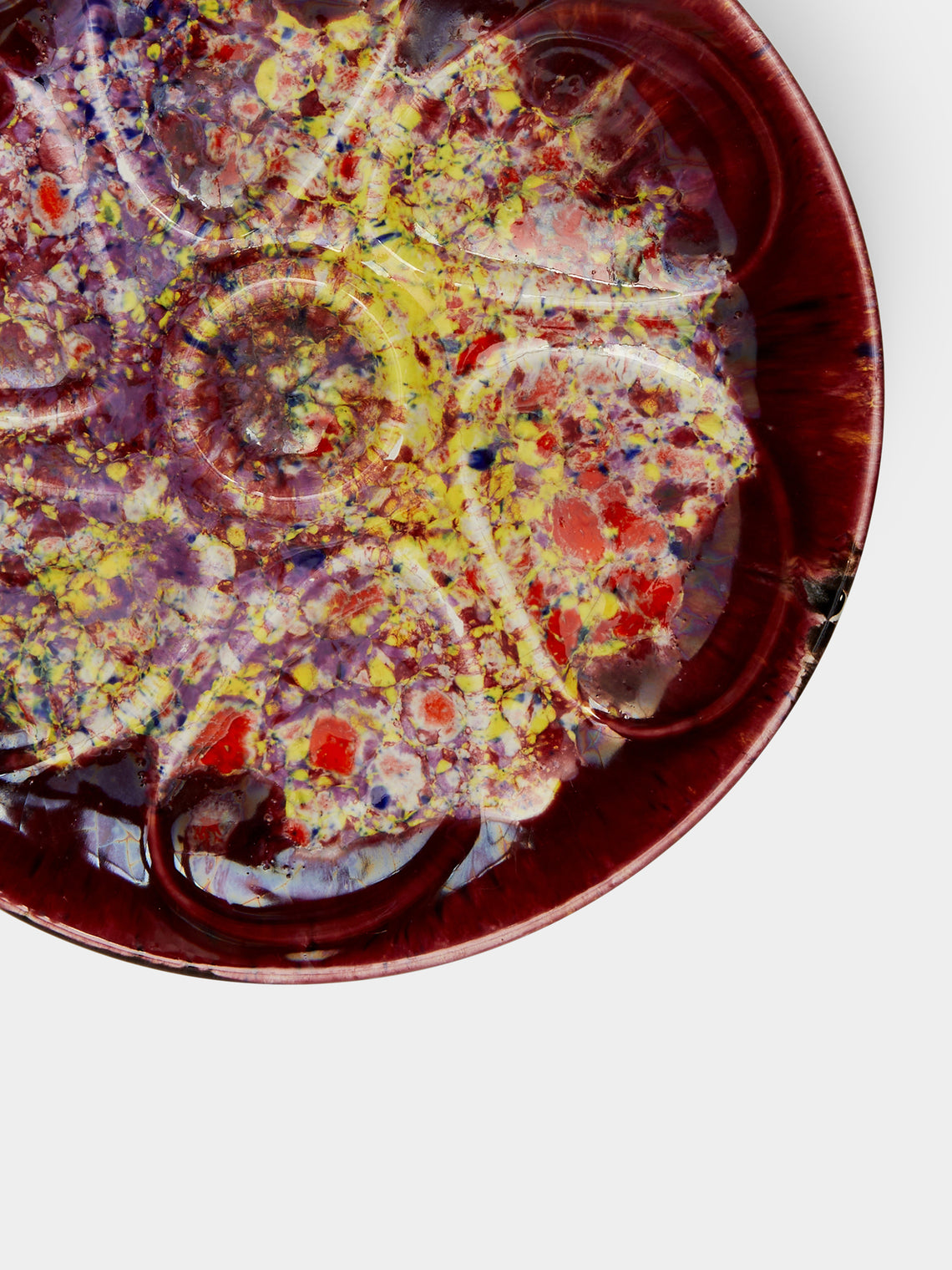 Antique and Vintage - 1960s Abstract Oyster Plate -  - ABASK