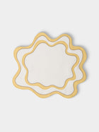 Cosima Swayze - | Set of 4 | x Los Encajeros Wave Linen Placemats - White - ABASK - 