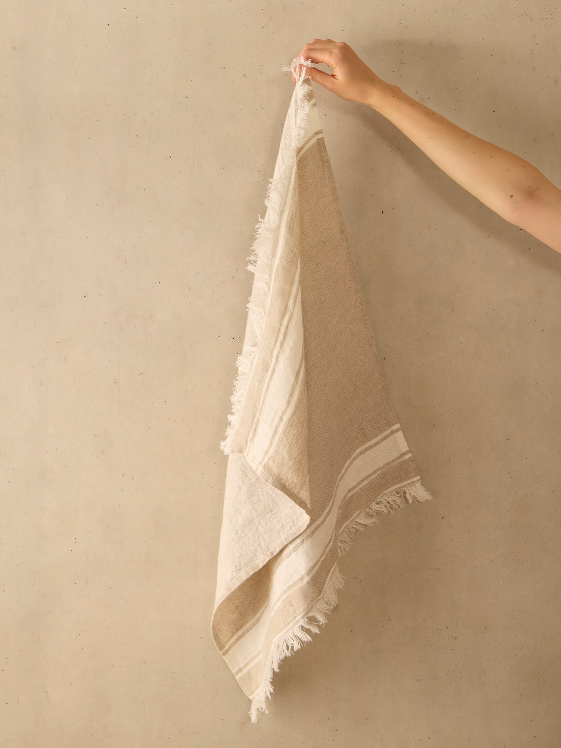 Libeco - The Belgian Linen Guest Towel (Set of 6) - Beige - ABASK