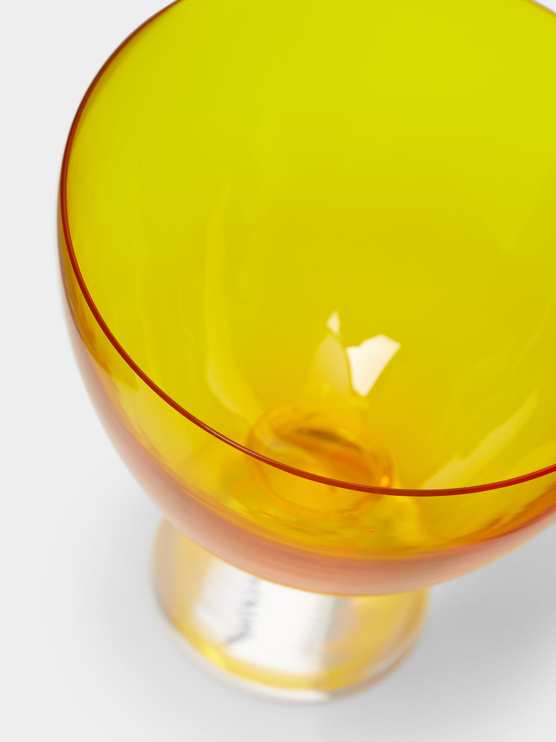 NasonMoretti - Archive Revival 1941 Hand-Blown Murano Wine Glasses (Set of 2) - Yellow - ABASK