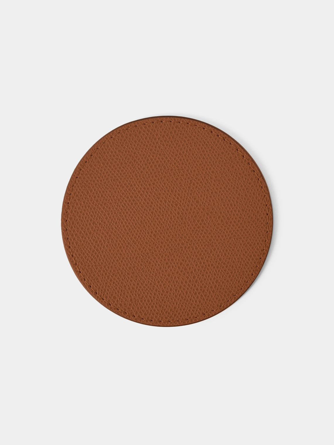 Giobagnara - Tao Leather Coasters (Set of 6) - Brown - ABASK
