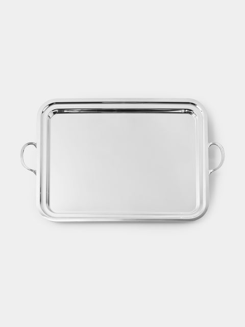 Ercuis - Perles Silver-Plated Tray (25.5in/65cm) - Silver - ABASK - 