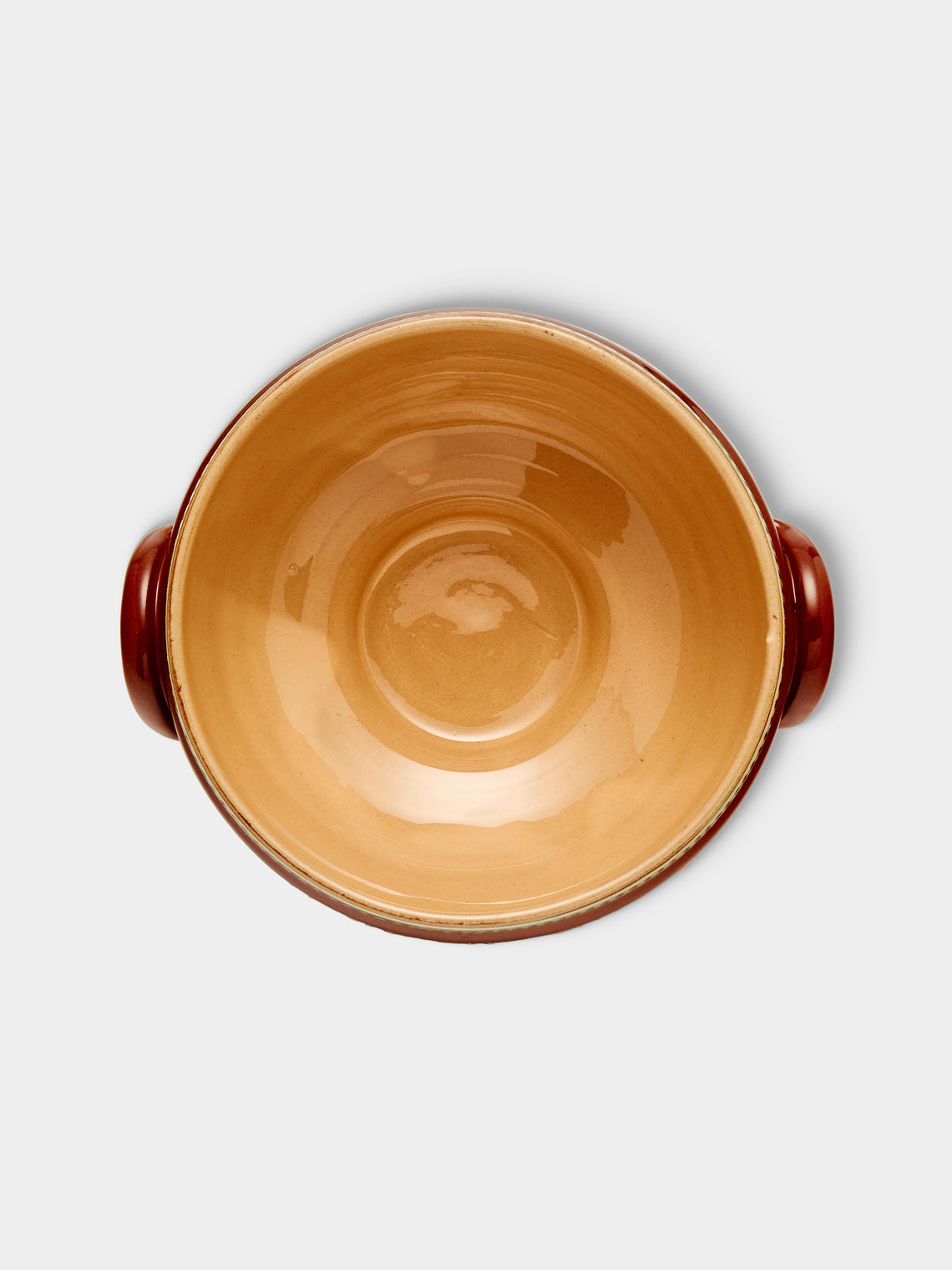 Poterie d’Évires - Flowers Hand-Painted Ceramic Lidded Vegetable Dish - Light brown - ABASK