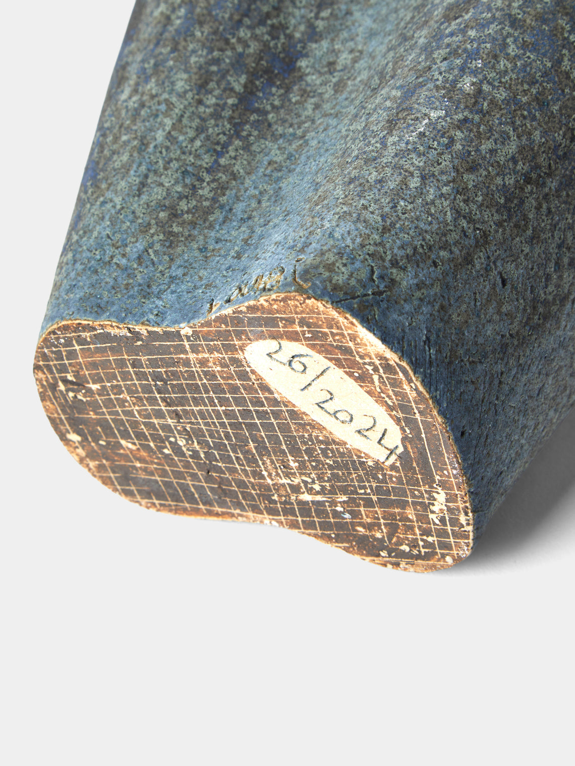 Linda Ouhbi - 26/2024 Hand-Built Stoneware Vase (19in/48cm) - Blue - ABASK